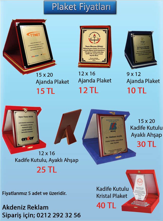 plaket-fiyatlari