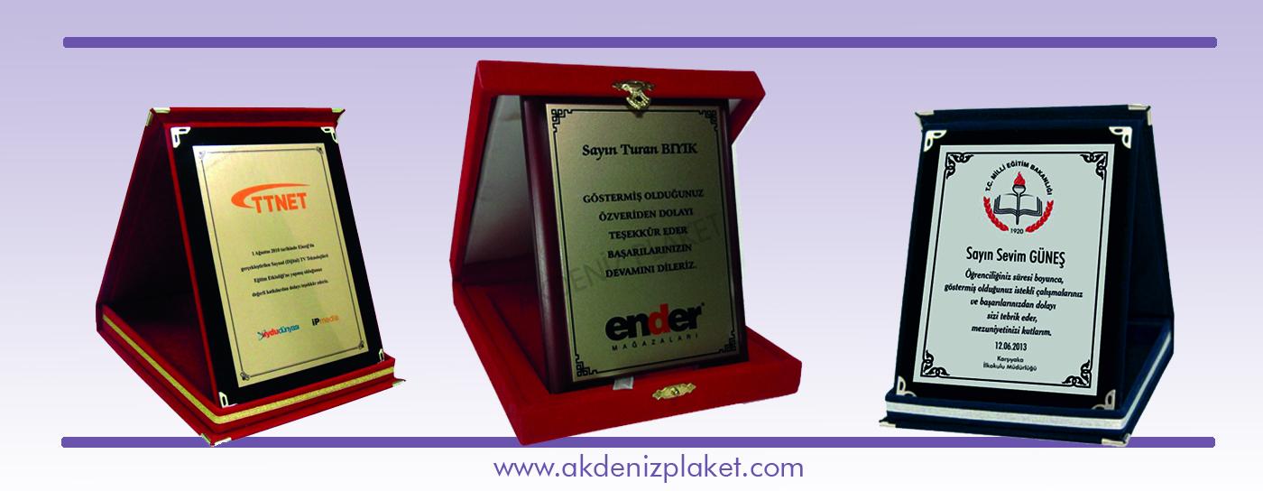 plaket-cesitleri